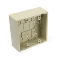 Leviton Electrical Box, Back Box, 2 Gang, Plastic, Square 42777-2IA